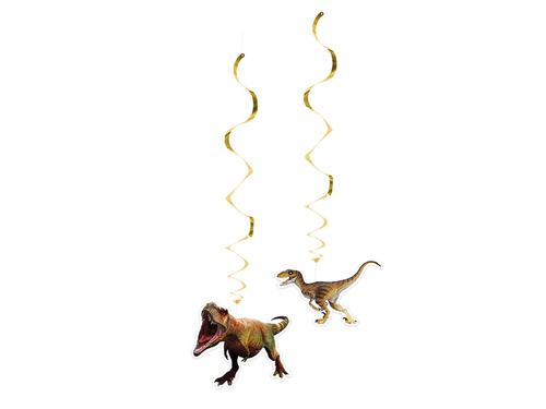 Dekoracja wisząca świderki T-Rex - 2 szt.