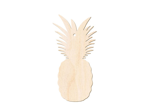 Drewniana dekoracja zawieszka Ananas - 1 szt.