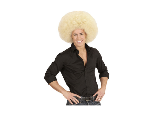 Duża peruka afro blond, wysokiej jakości