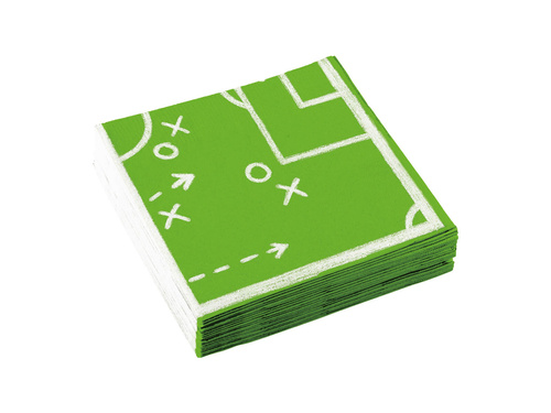 Birthday napkins Football - 33 cm - 20 pcs.