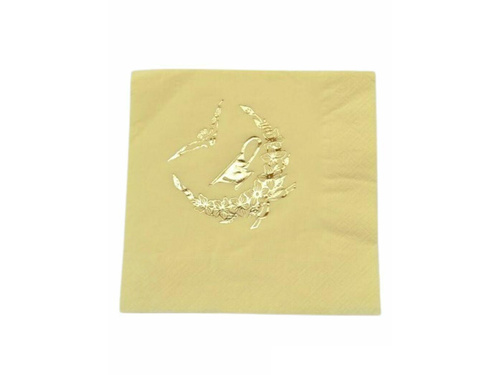 Christening napkins 3 layers. 33x33 white 20 pcs