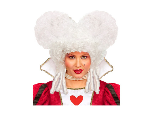 Biała peruka barokowa