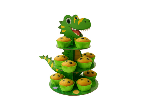 Stojak patera na babeczki Dinozaur - 1 szt.
