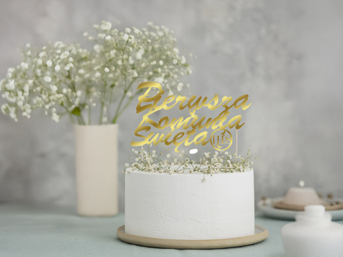 IHS 1st Holy Communion cake topper - 1 pc.