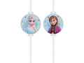 Słomki urodzinowe Frozen - Kraina Lodu - 4 szt.