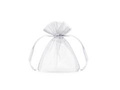 Organza bags for guests - white, plain - 7,5 x 10 cm - 10 pcs.