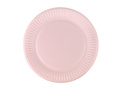 Talerzyki papierowe różowe - 18 cm - 6 szt.