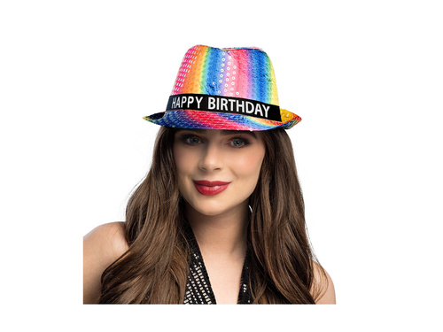 Kapelusz Rainbow Happy Birthday