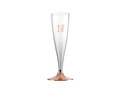 Champagne glasses for the eighteenth birthday party rose gold - 140 ml - 6 pcs.