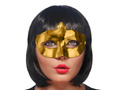 Venetian carnival mask of gold - 1 piece.