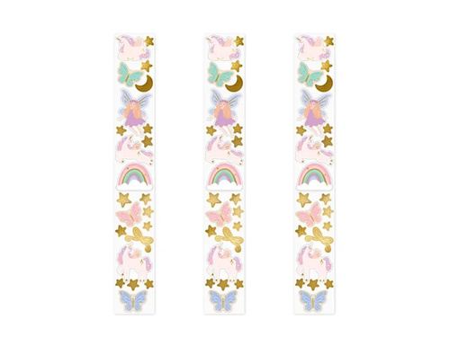 Unicorn and Butterfly Stickers - 3 blisters