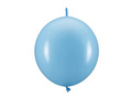 Balony z łącznikiem pastelowe jasno niebieskie - 33 cm - 20 szt.