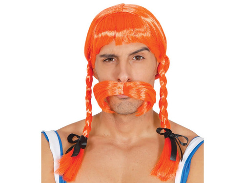 Pomarańczowa peruka Gala - 1 szt.
