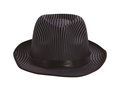 Black gangster hat with ribbon - 1 pc