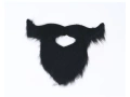 Black beard and mustache