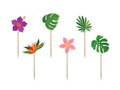 Hawaii Party shape pickers - 6 pcs.