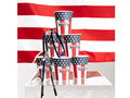 Kubeczki papierowe Flaga USA - 210 ml - 10 szt.