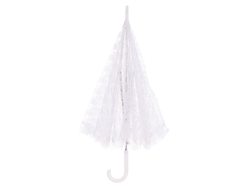 Parasol biały koronkowy - 60 x 70 cm - 1 szt.