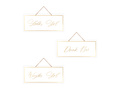 Hanging plaque for inscriptions black - 45 x 30 cm - 1 kpl.