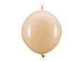Balony z łącznikiem pastelowe beż - 33 cm - 20 szt.