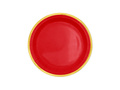 Red plates with gold rim - 18 cm - 6 pcs.