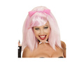 Różowa peruka kotka
