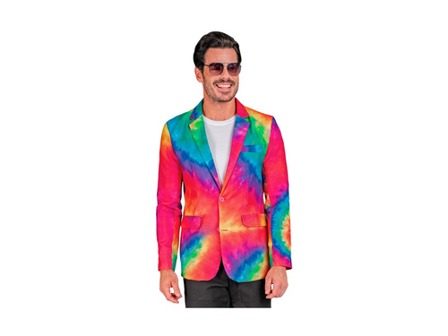 Imprezowa marynarka Neon Tie Dye - tęczowa