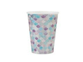Mermaid birthday cups - 270 ml - 10 pcs.