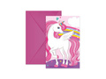 Zaproszenia urodzinowe Jednorożec - 6 szt.