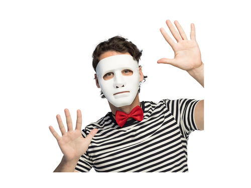 Maska Mim Teatr biała