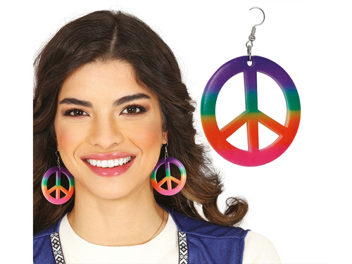 Multicolor hippie earrings