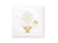 Christening napkins 3 layers. 33x33 white 20 pcs