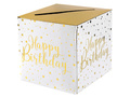 Pudełko na koperty z życzeniami, prezentami Happy Birthday - 1 szt.