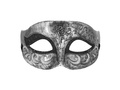 Maska karnawałowa - srebrna - 1 szt.
