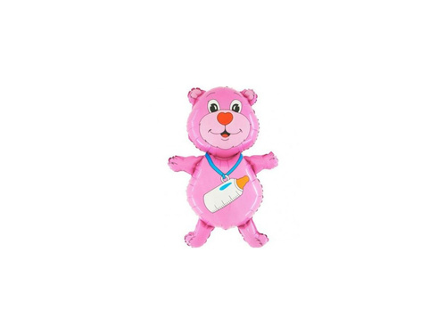 Foil Balloon Teddy Bear pink - 58 x 79 cm