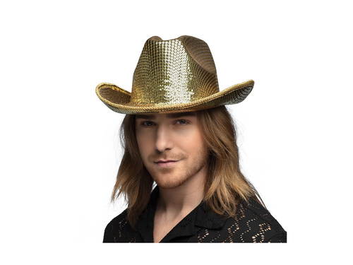 Kapelusz kowbojski Groovy złoty