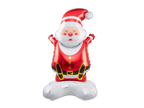 Balon foliowy stojący Święty Mikołaj - 70 x 147 cm - 1 szt.