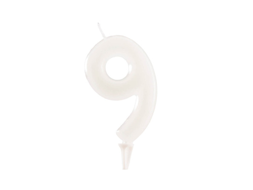 Numeral birthday candle "9" FLUOR - 1 pc
