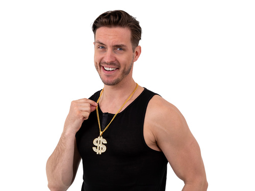 Naszyjnik Dolar z cyrkoniami - 1 szt.