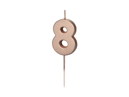 Rose Gold Candle no 8 - 1 pc