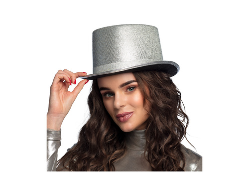Kapelusz Glitz srebrny