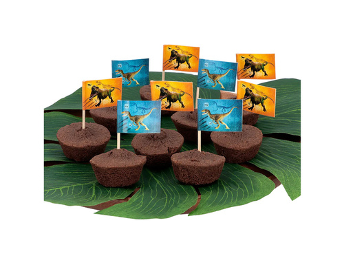 Pikery na muffiny T-Rex - 24 szt.