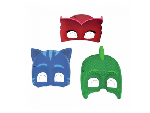 Pyjamers birthday masks - 6 pcs.