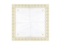 Communion napkins with gold cross - white - 33x33 - 20 pcs