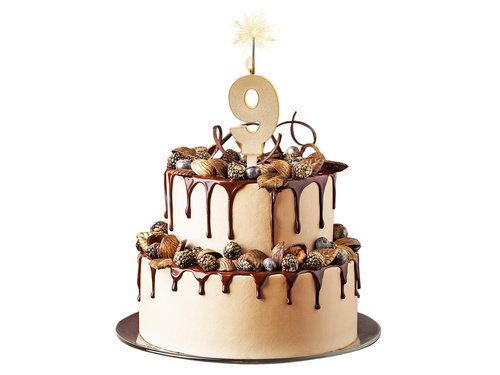 Gold Candle no 9 - 1 pc