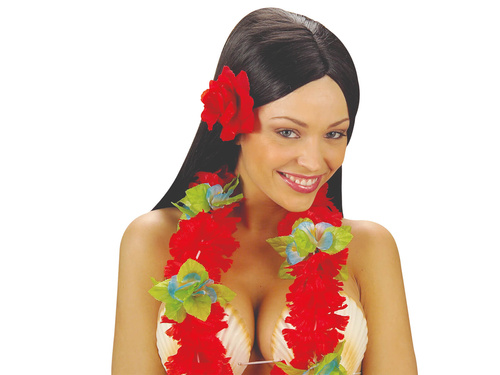Red rose hair clip and pin - 1 pc