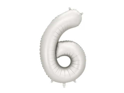 Number 6 Foil Balloon - 86 cm - 1 pc