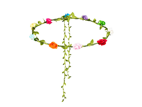 Multicolored Flowers Headband