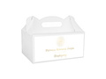 Decorative cake box white - 6 pc