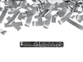 Shooting tube - silver metallic confetti and streamers - 40 cm - 1 pcs.